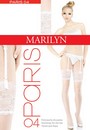 Strapsstrmpfe mit wunderschnem Zierband Paris, 20 DEN von Marilyn, wei, Gr. S/M