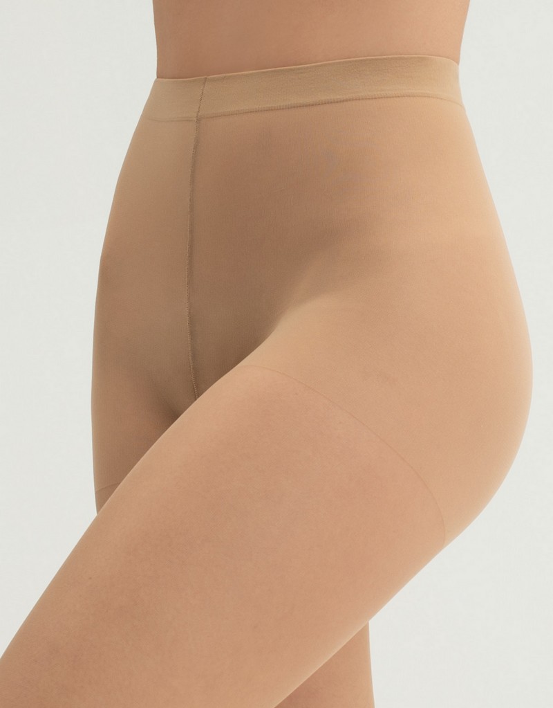 Klassische Feinstrumpfhose mit Satinglanz von Cette, natural, Gr. 58-60